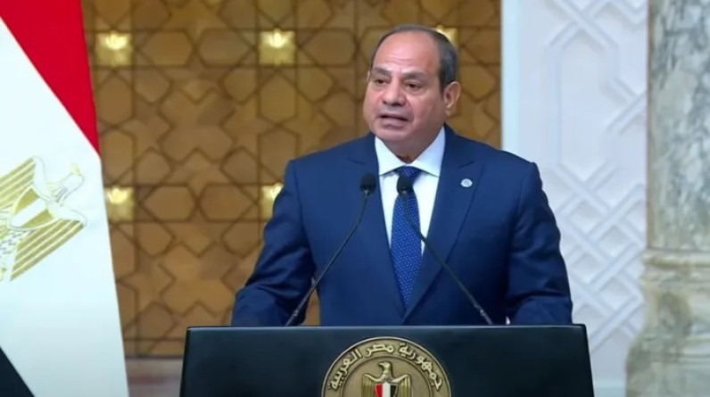 السيسي يضع حلا لضمان استقرار المنطقة ووقف الحرب على غزة