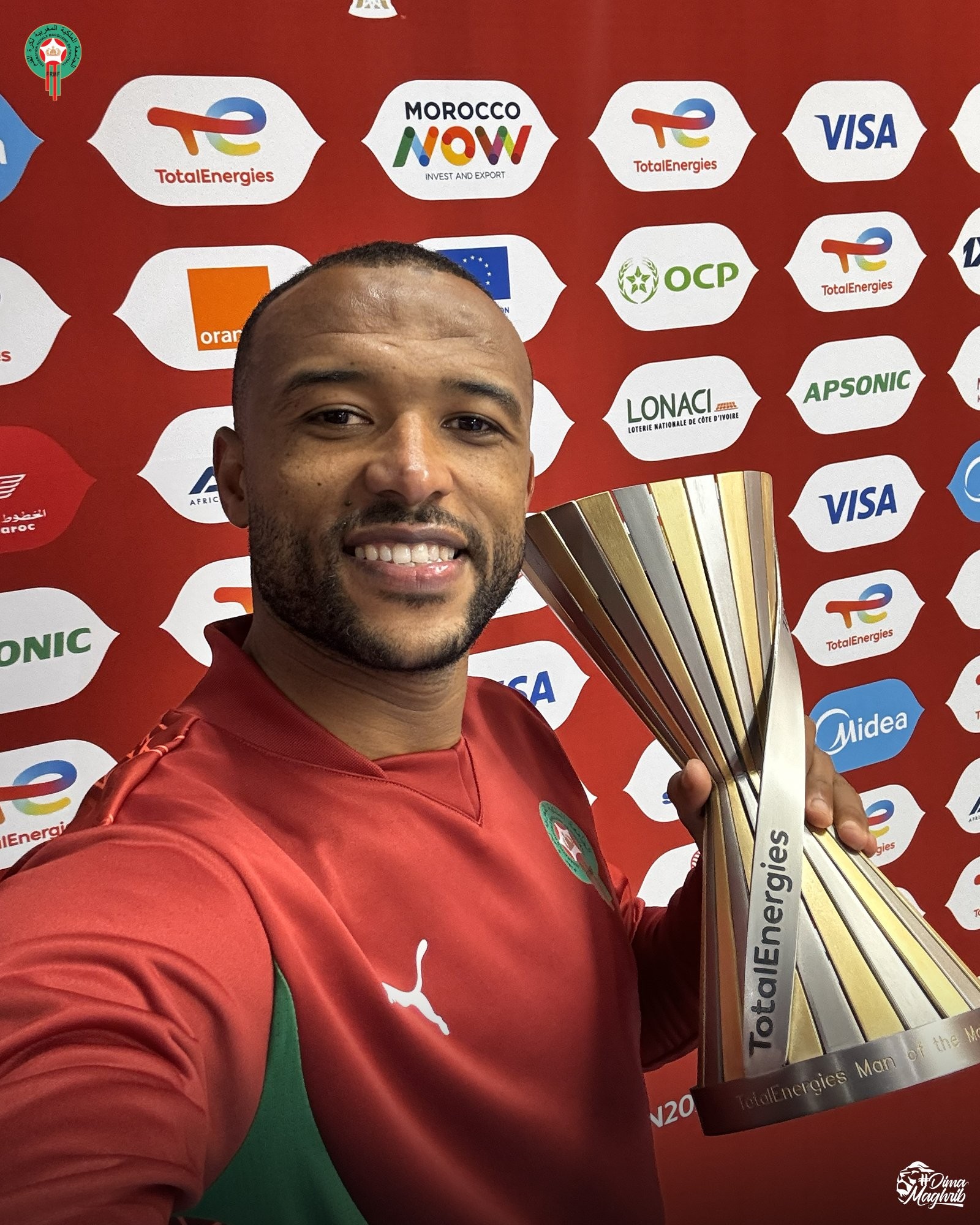 أيوب الكعبي أفضل لاعب في مباراة المغرب أمام زامبيا