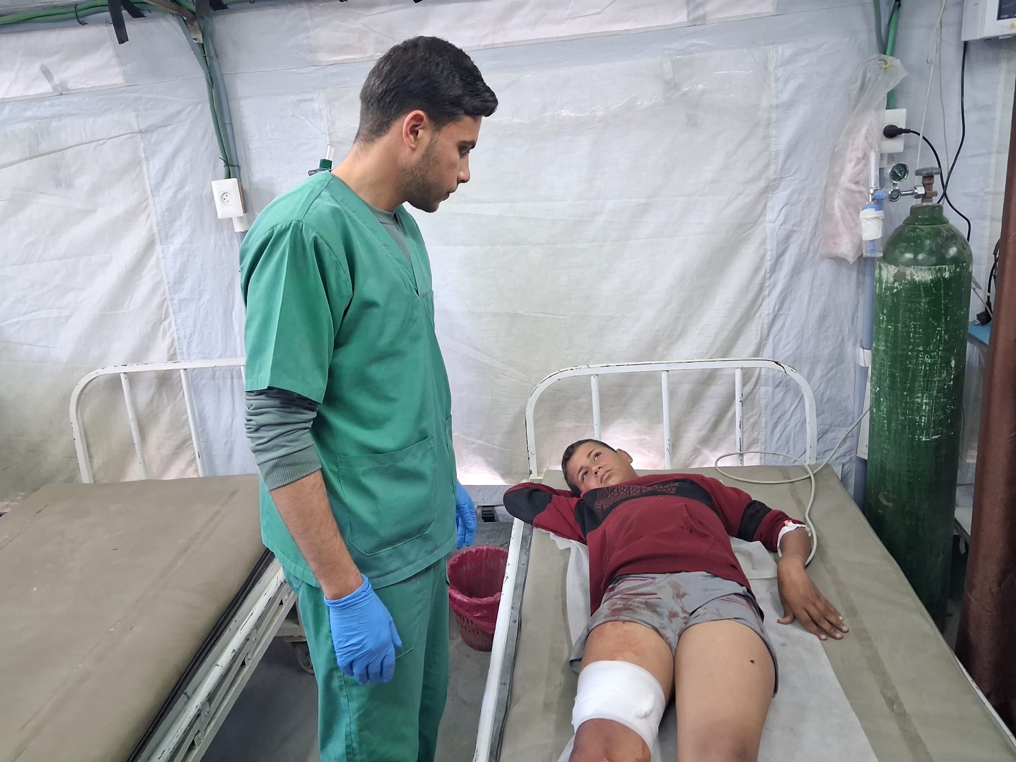 مصاب في غزة