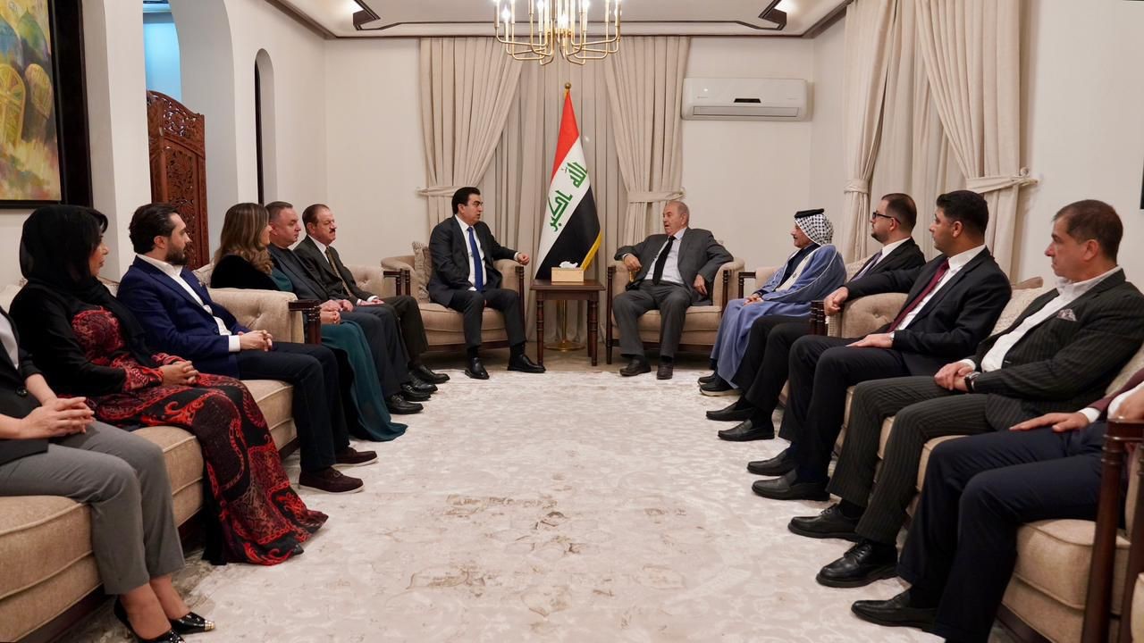 د. إياد علاوي يستقبل نائب رئيس مجلس النواب فرهاد الاتروشي وأعضاء الحزب الديمقراطي الكردستاني