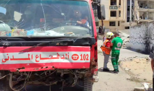 الدفاع المدني يطالب الأمم المتحدة بالكشف عن مصير جثامين الشهداء تحت الأنقاض