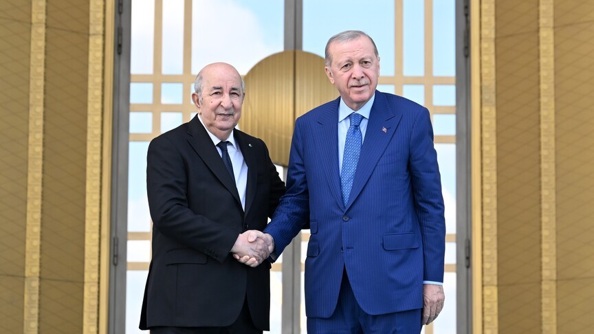 الرئيس أردوغان يستقبل نظيره الجزائري بمراسم رسمية