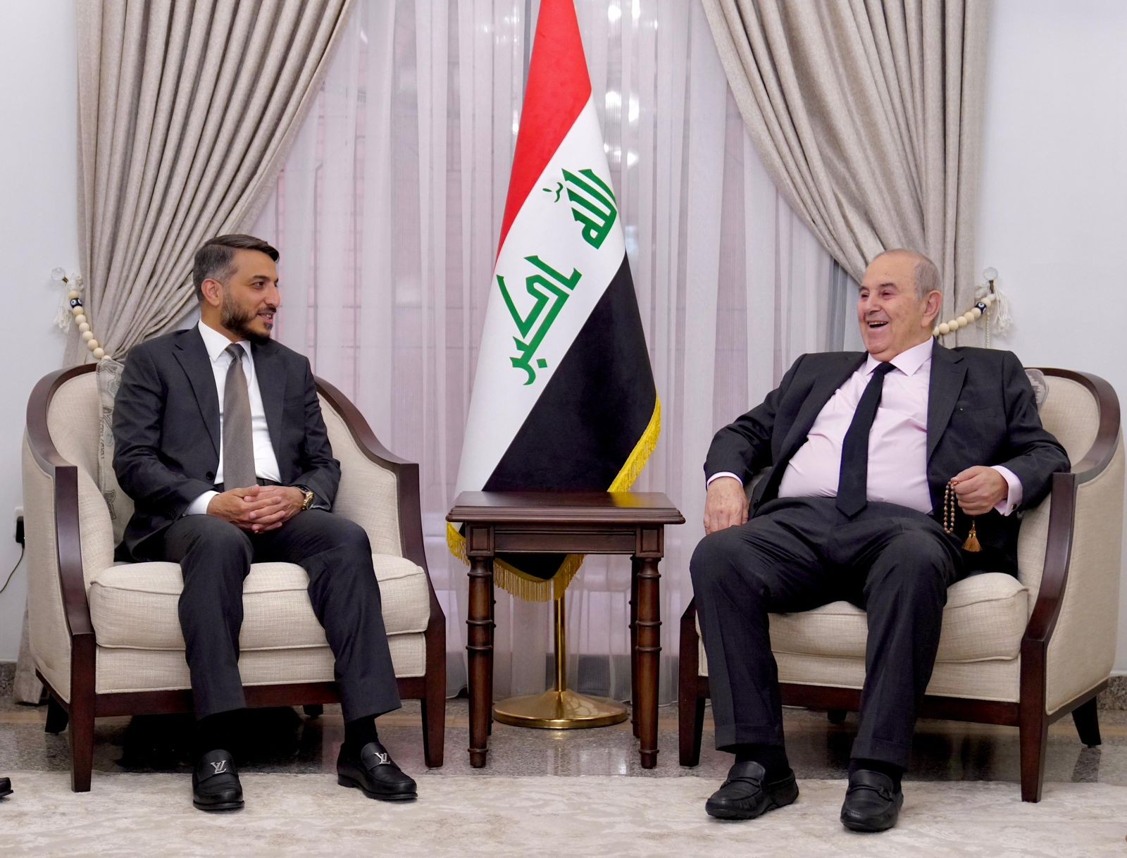 إياد علاوي يستقبل محافظ النجف الأشرف