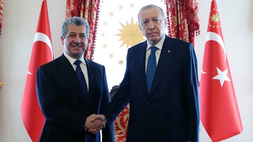 أردوغان يستقبل رئيس حكومة كردستان العراق.. ماذا دار بينهما؟