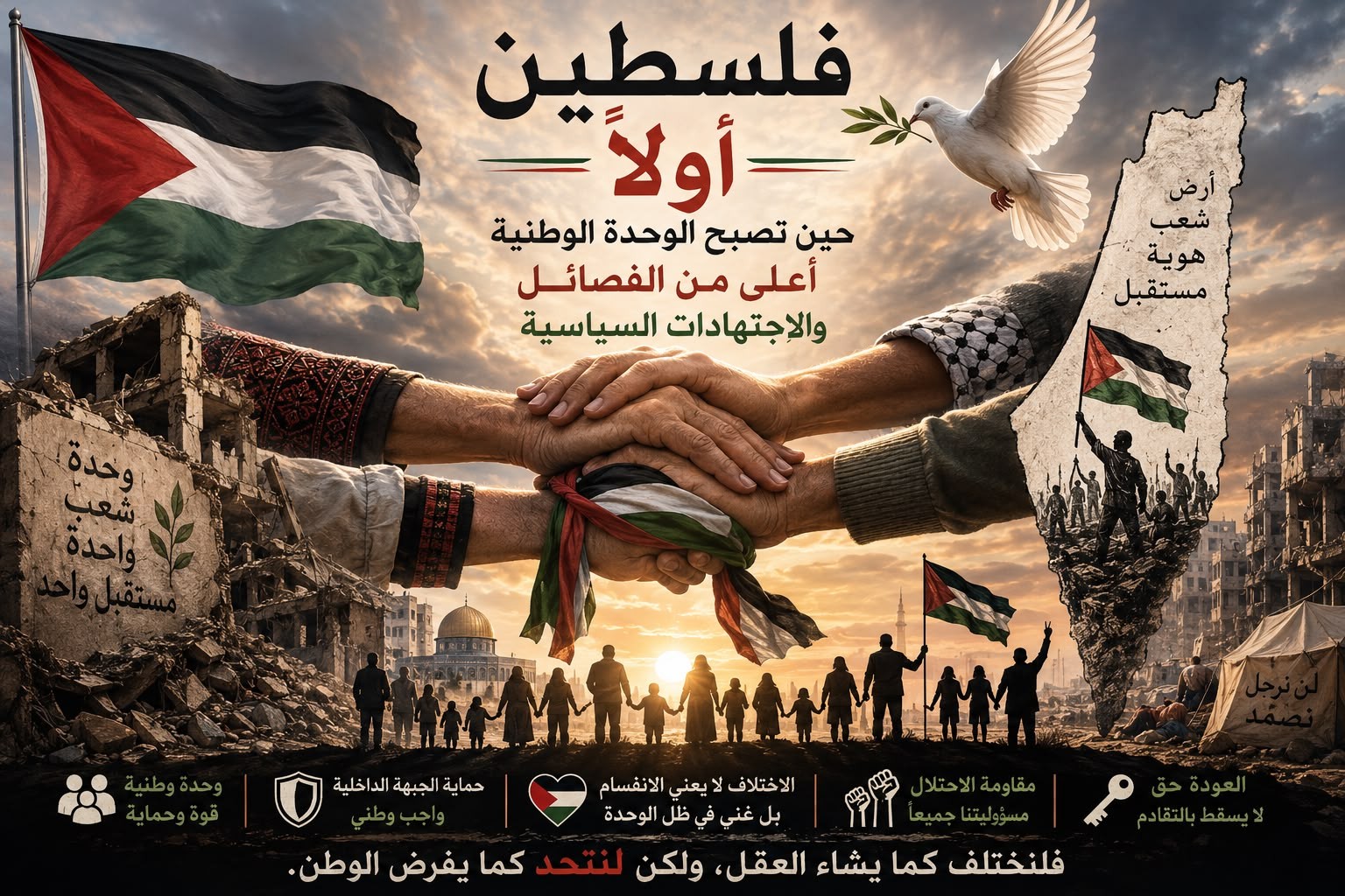 فلسطين أولاً: حين تصبح الوحدة الوطنية أعلى من الفصائل والاجتهادات السياسية