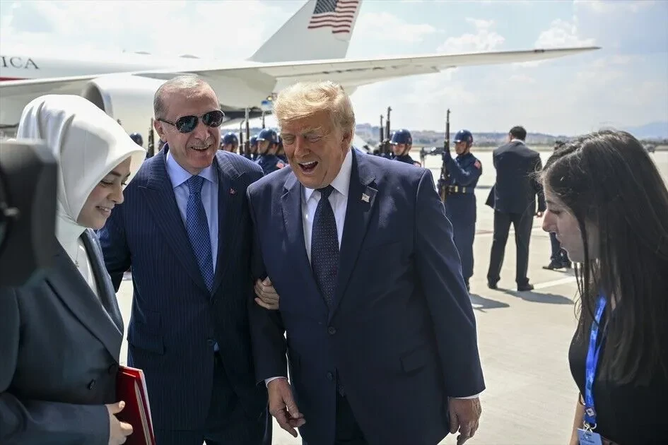 أردوغان يستقبل ترامب بمطار أنقرة3