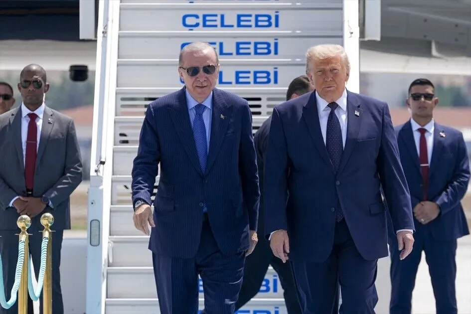 أردوغان يستقبل ترامب بمطار أنقرة8